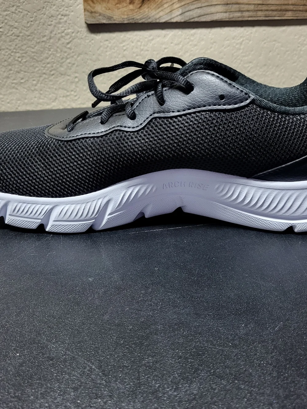 Adidas Cloudfoam Flex Black Wide Running Shoes 1233-756 Men's Size 10 Women's 11
